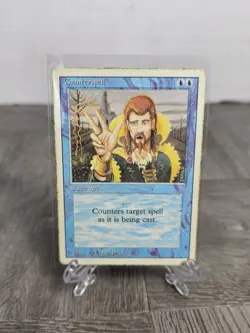 MTG Counterspell 4th Edition 4ED 65 Interrupt Uncommon Blue Counter Spell HP - Image 1