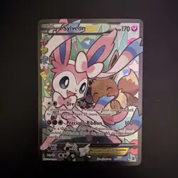 Pokemon Sylveon EX & Mega Charizard EX Holo Card Lot - 2 Cards - Image 1
