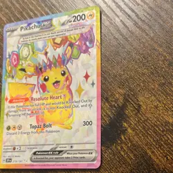 🔥Pikachu EX #219/191 Full Art Holo Surging Sparks Pokemon 2024🔥 - Image 4