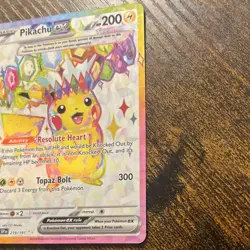 🔥Pikachu EX #219/191 Full Art Holo Surging Sparks Pokemon 2024🔥 - Image 5