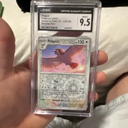 Pokemon Pidgeot Reverse Holo 018/165 Scarlet & Violet 151 English CGC 9.5 - Image 1