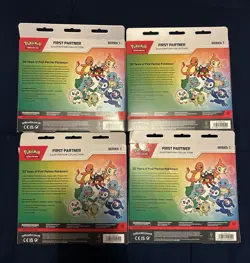 Pokemon TCG First Partner Illustration Collection Series 1 New Sealed Lot Of 4 - Image 2