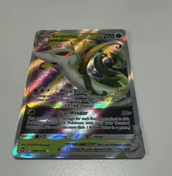 Serperior VSTAR 008/195 – SWSH Silver Tempest – Ultra Rare Holo – Pokemon TCG NM - Image 1