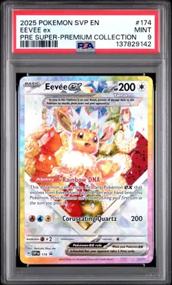 PSA 9 EEVEE EX 174 BLACK STAR PROMO PRISMATIC SPC POKEMON 😍 - Image 1