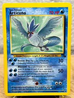 Fossil Articuno 17/62 Rare Pokemon Unlimited NM/LP - Image 1