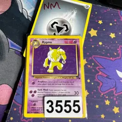 1999 Pokemon TCG Hypno 23/62 Fossil Regular Non Holo Rare NM - Image 3