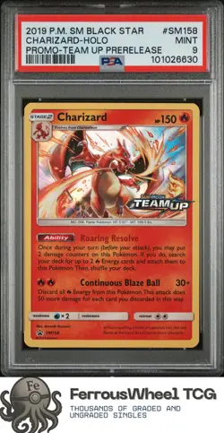Charizard-Holo #SM158 - 2019 Pokemon Sm Black Star Promo - PSA 9 - Image 1