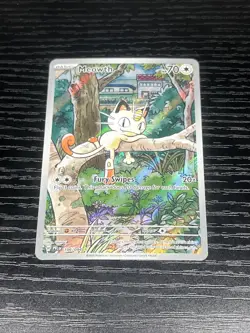 Meowth 106/094 Pokemon TCG Phantasmal Flames Illustration Rare - Image 1