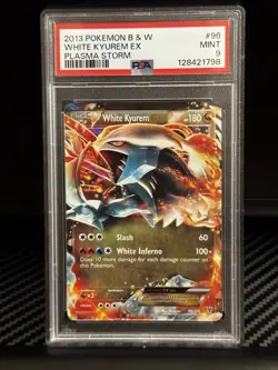 2013 Pokemon TCG Black and White Plasma Storm White Kyurem EX 96/135 PSA 9!!! - Image 1