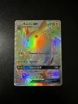 Raichu GX (Secret) 75/73 Shining Legends Holo Secret Rare Pokemon TCG - Image 1