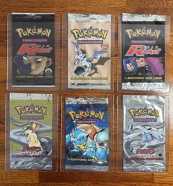 Pokemon *Empty* Booster Packs - Blastoise, Team Rocket, Fossil, Neo Genesis - Image 1