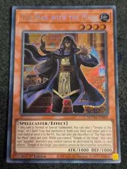 Yugioh! The Man with the Mark - MZTM-EN001 - Secret Rare - 1st Edition Near Mint - Image 1