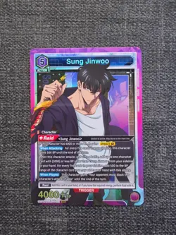 Union Arena UE17BT: SOLO LEVELING Sung Jinwoo UE17BT/SLG-1-021 Super Rare SR - Image 1