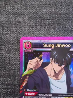 Union Arena UE17BT: SOLO LEVELING Sung Jinwoo UE17BT/SLG-1-021 Super Rare SR - Image 2