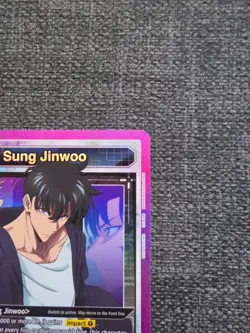 Union Arena UE17BT: SOLO LEVELING Sung Jinwoo UE17BT/SLG-1-021 Super Rare SR - Image 3