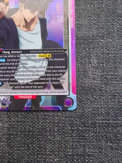 Union Arena UE17BT: SOLO LEVELING Sung Jinwoo UE17BT/SLG-1-021 Super Rare SR - Image 4