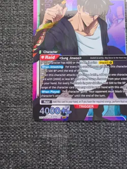 Union Arena UE17BT: SOLO LEVELING Sung Jinwoo UE17BT/SLG-1-021 Super Rare SR - Image 5