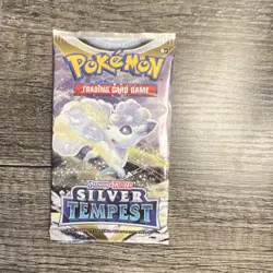 Pokemon Silver Tempest Booster Pack English Alolan Vulpix from Booster Bundle - Image 1