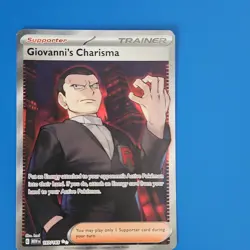 Pokemon Giovanni's Charisma 197/165 Trainer Holo Ultra Rare Sv 151 English - Image 1