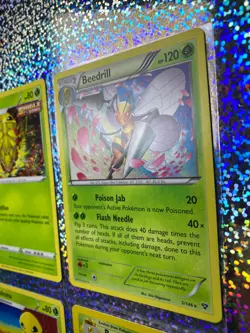 Pokemon TCG Regular Beedrill: XY 5/146; Base Set Unlimited 17/102 - Image 3