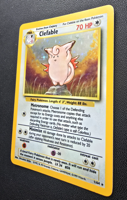 Pokemon Clefable 1/64 No Set Symbol Jungle Unlimited TCG Holo Rare Misprint - Image 2