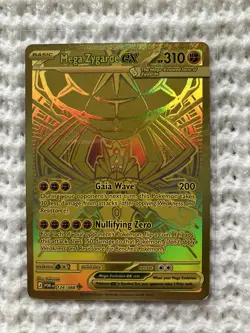 Pokemon TCG Mega Zygarde EX Gold Full Art Holo POR 124/088 Hyper Rare Gold - Image 1