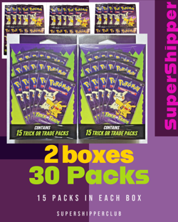 2 Boxes - 30 Packs Total Pokemon Trick Or Trade Halloween Booster Bundle 2023 - Image 1