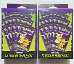2 Boxes - 30 Packs Total Pokemon Trick Or Trade Halloween Booster Bundle 2023 - Image 2