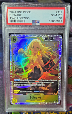 S-Snake OP08-112 Two Legends Super Rare Full Art Foil PSA 10 One Piece Card - Image 1