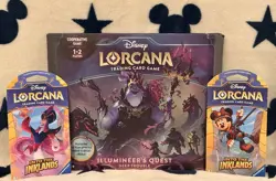 Disney Lorcana Illumineer’s Quest Deep Trouble + 2 Inklands Boosters - Image 1