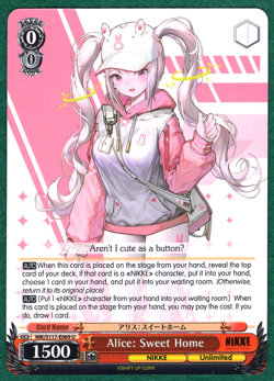 Alice: Sweet Home - GoV: NIKKE NIK/S117-E069 U - Weiss Schwarz TCG Card - Image 1