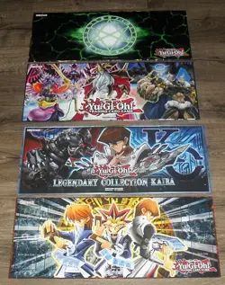 KONAMI YU-GI-OH TRADING CARD GAME HARDCOVER GAMING MAT LOT OF 4 DIFFERENT - Image 2