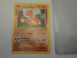 Charmeleon 24/102 Base Set - WoTC Rare Pokemon Card 1999 - Image 1