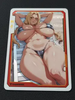 Waifu Sexy Anime Girls Cards Custom Holo - Naruto - Tsunade #4 - Image 1