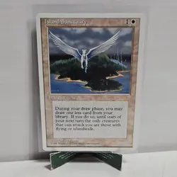 Island Sanctuary MTG Core Set 4th Edition RARE ALTERNATIVE CARD - Image 1