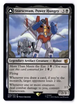 Starscream, Power Hungry NM* The Brother's War: Transformers 005/015 -UnltdCards - Image 1