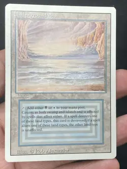 ***Underground Sea (Vertical Bend)*** MTG Revised Magic Kid Icarus - Image 3