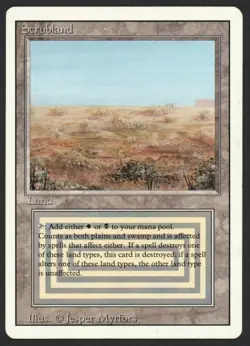 ***Scrubland*** MTG Revised Magic Kid Icarus - Image 1
