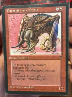 1x Spinal Villain Italian Language Magic The Gathering MTG Rare Card Legends FBB - Image 1