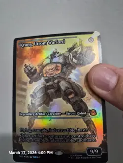 MTG Krang, Utrom Warlord *SHOWCASE FOIL* from TMNT. Pack Fresh. - Image 1