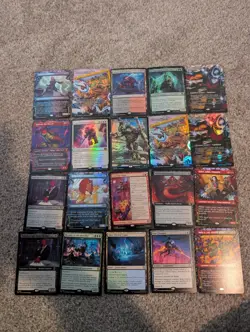 TMNT MTG Mythic & Rare Lot Of 20: Donatello Showcase Foil, Plague Of Vermin Foil - Image 1