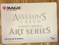 MTG Assassin's Creed Art Card, Evie Frye 1/20 Gold Signature - Image 2
