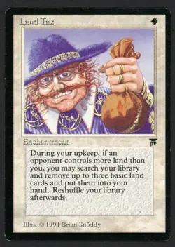***English Land Tax (Edge Indent)*** MTG Legends Magic Kid Icarus - Image 1