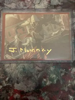 MTG Assassins Creed Ezio, Blade of Vengeance Art Card Gold-Stamped Signature - Image 1