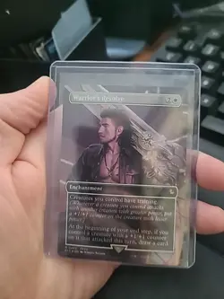 Warrior's Resolve (Borderless) Commander: Final Fantasy Foil - Image 1