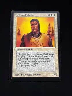 Magic The Gathering BETA Northern Paladin MTG BETA - Image 1