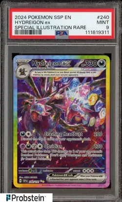 2024 Pokemon SSP EN #240 Hydreigon ex SIR PSA 9 MINT - Image 1