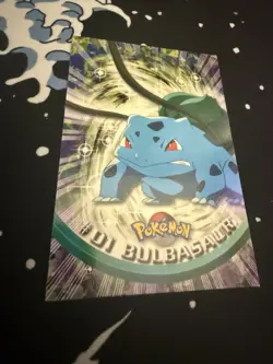 BULBASAUR #01, Series 1 - 2000, Topps TV Animation Chrome Pokemon Card Holo - Image 2