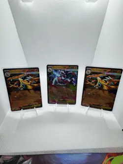 Pokemon Mega Charizard X EX & Mega Charizard Y EX Foil Card Lot (3 Cards) NM - Image 1