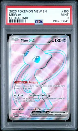 PSA 9 2023 Pokemon Mew En-151 #193 Mew Ex - Image 1